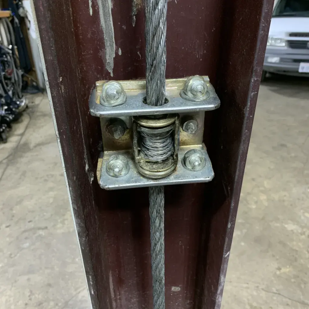 Extension Springs on a garage door in Carlsbad, CA